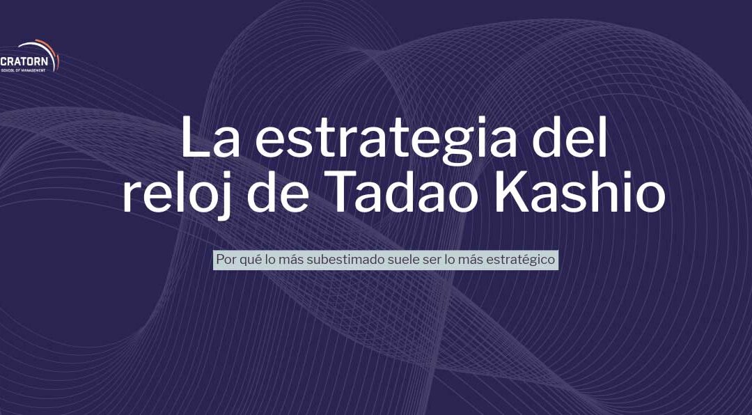 La estrategia del reloj de Tadao Kashio